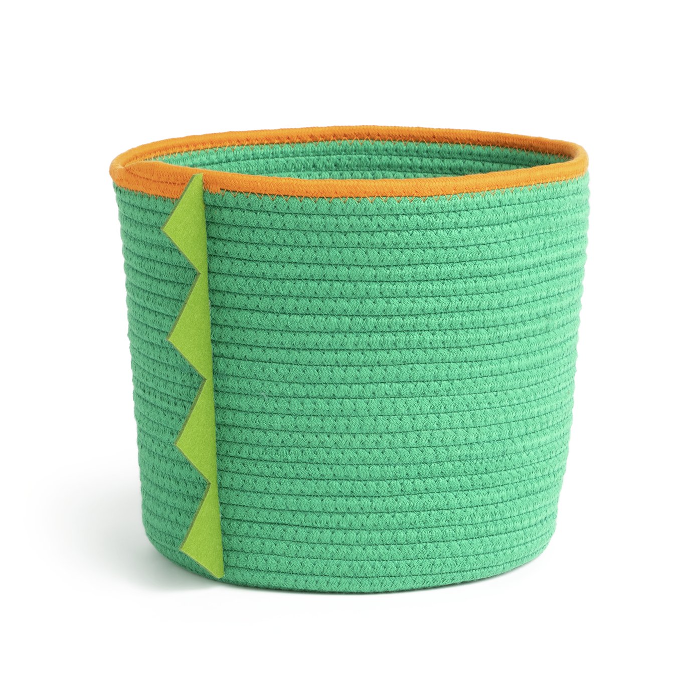 Habitat Dino Rope Basket - Green and Orange