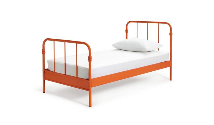 Habitat Jett Single Metal Bed Frame - Orange