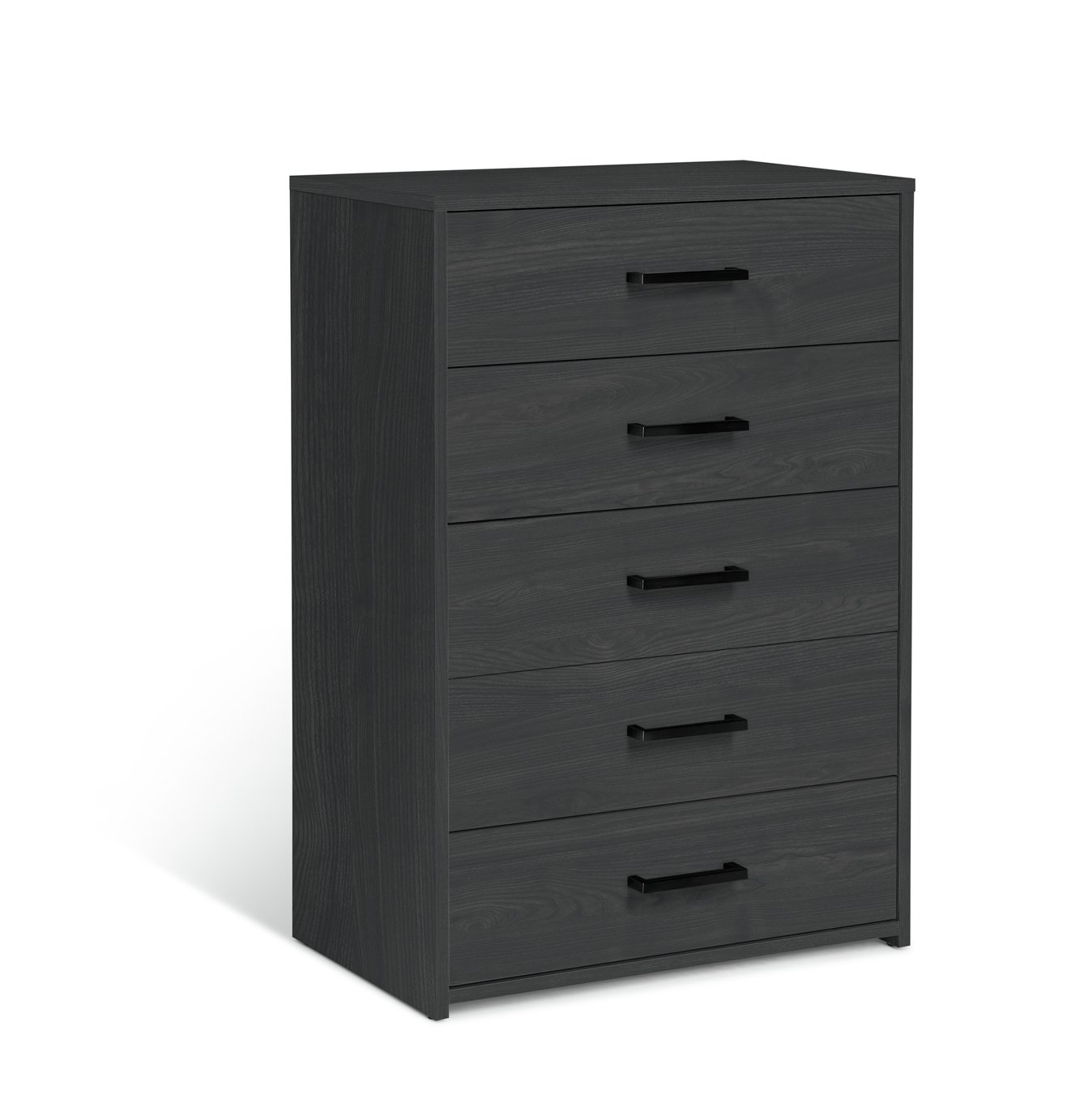 Argos Home Oslo 5 Drawer Chest - Black Oak Effect