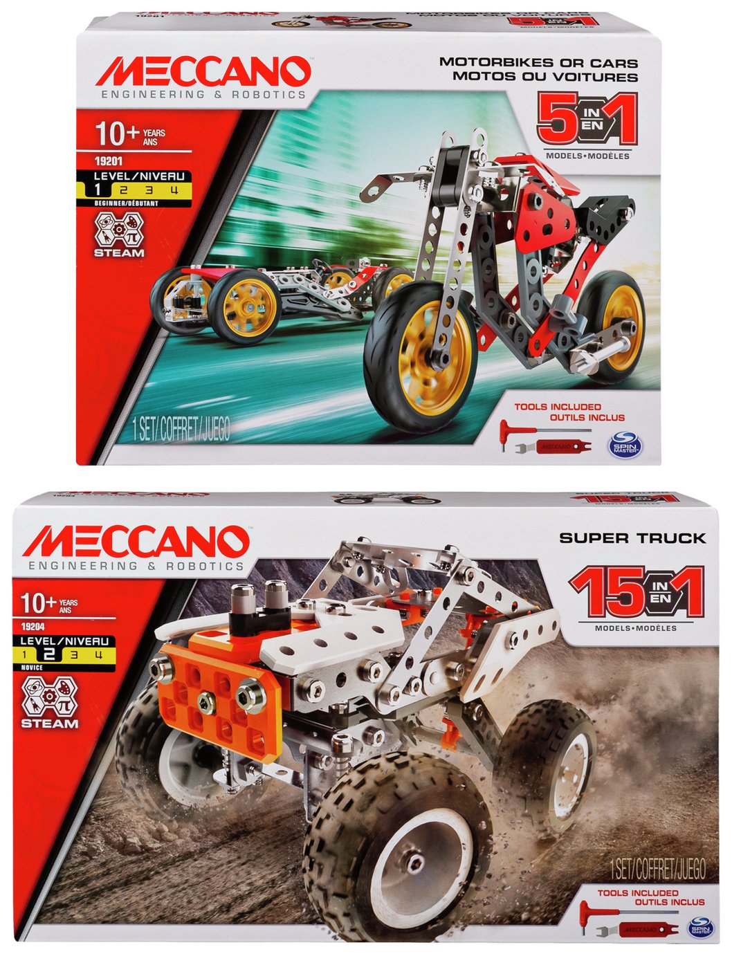 Meccano 15 and 5 Model Bundle Pack Set review