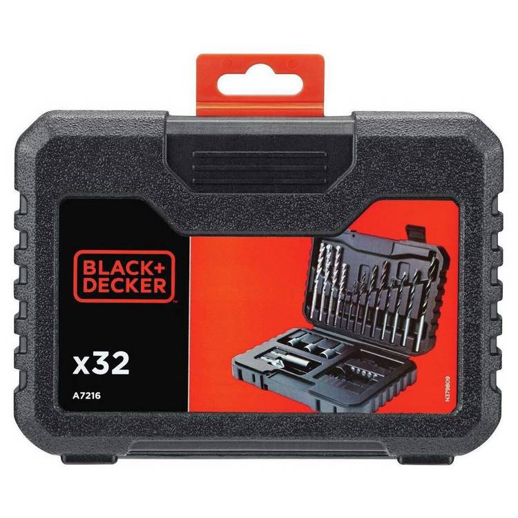 Black + Decker 32 Piece Drill Bit Set 0