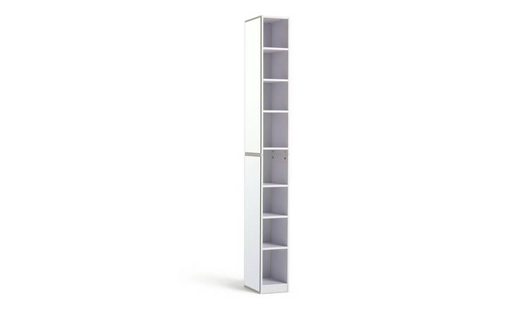 Buy Argos Home Prime Mirrored Narrow Tallboy White