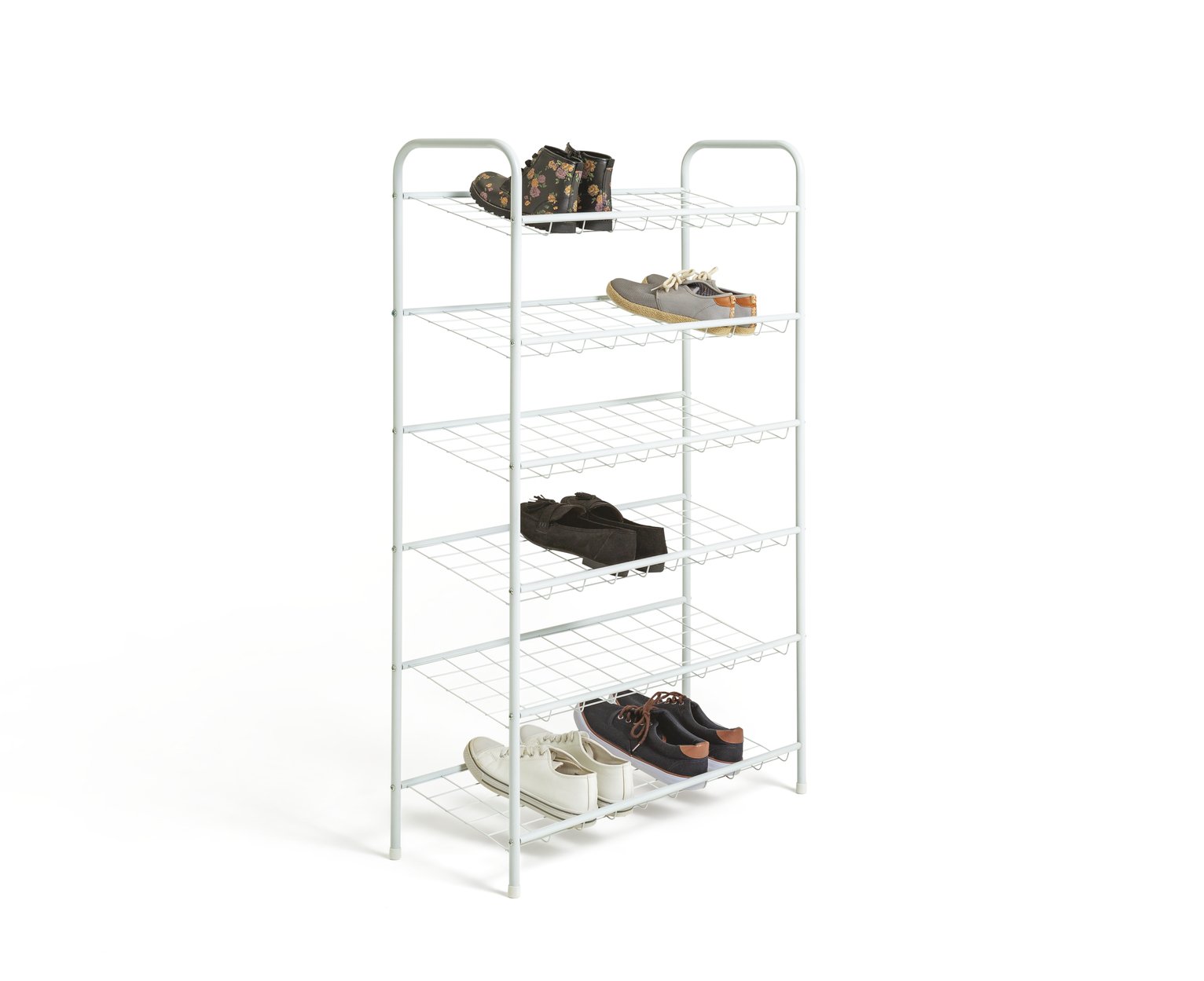 Habitat Jorn 6 Tier Shoe Rack - White