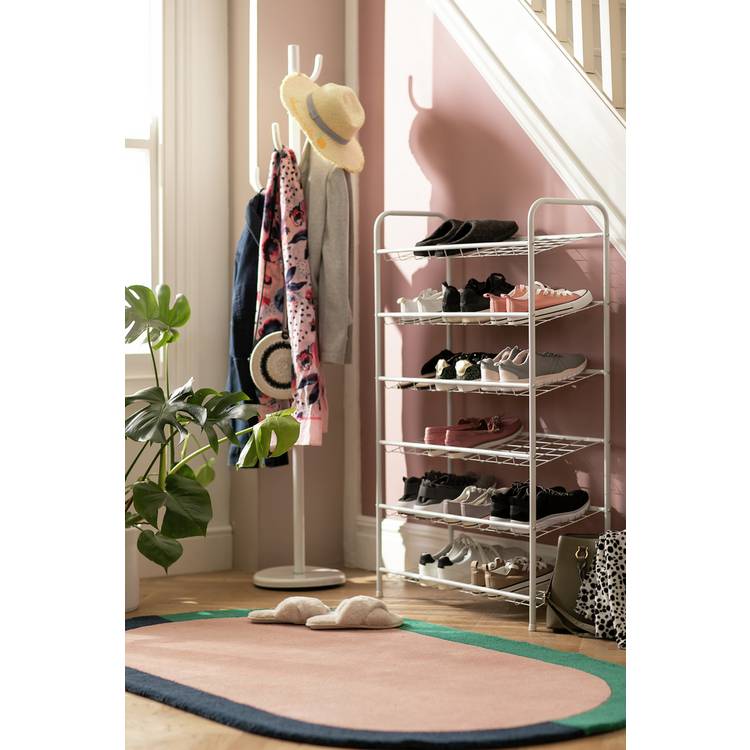 Argos Home Jorn 6 Tier Shoe Rack - White 0