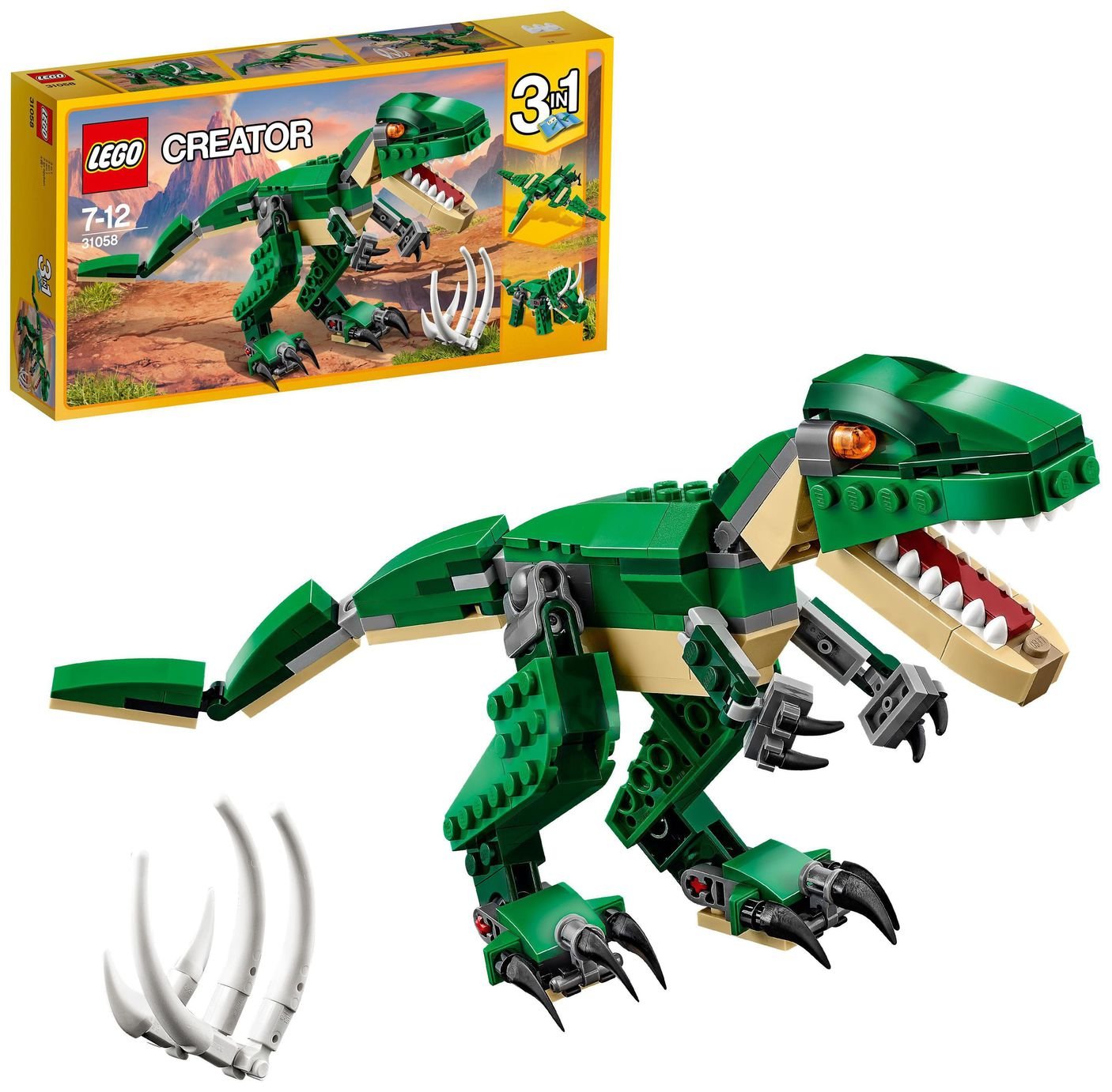 LEGO Creator 3in1 Mighty Dinosaurs Model Building Set 31058