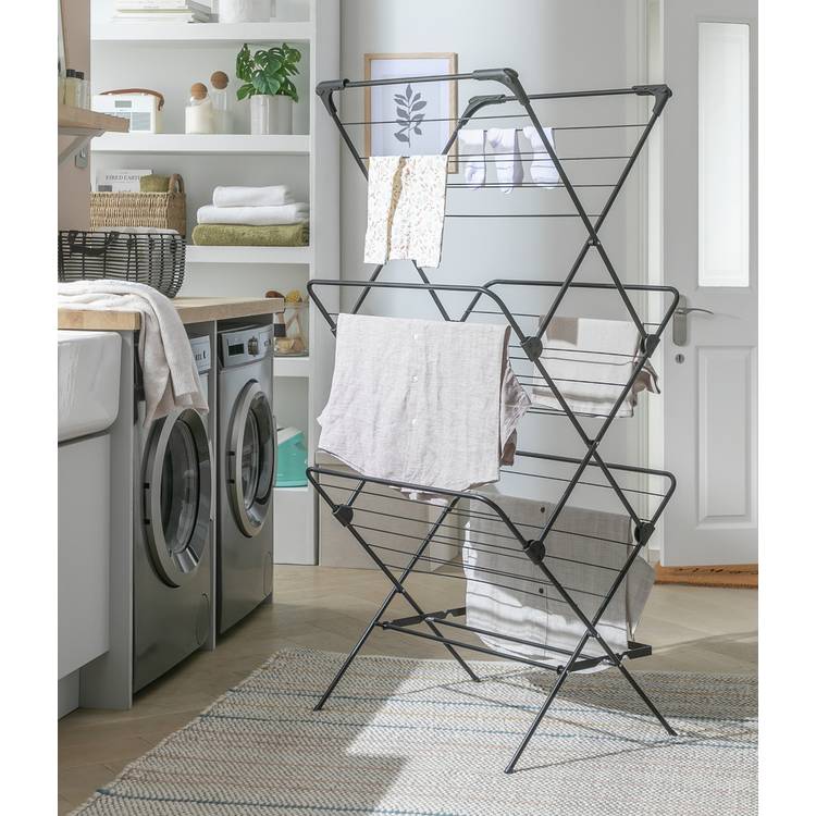 Argos Home 20m 3 Tier Jumbo Indoor Clothes Airer 0