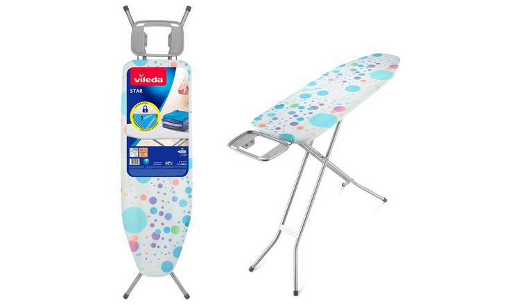 Vileda Star 120 x 38cm Child Safe Ironing Board - Blue