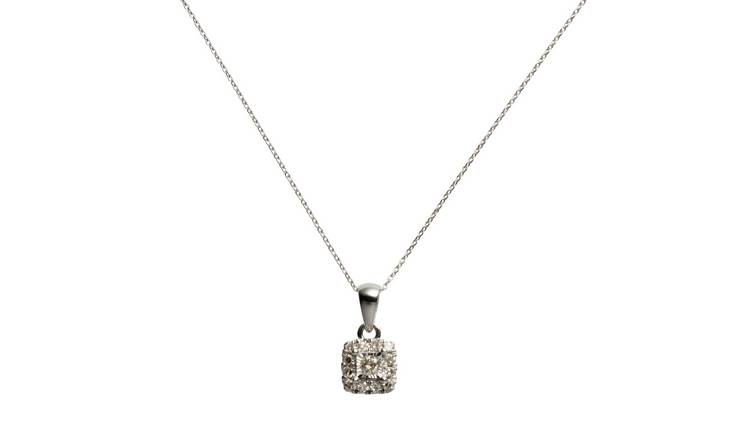 Argos white gold deals necklace