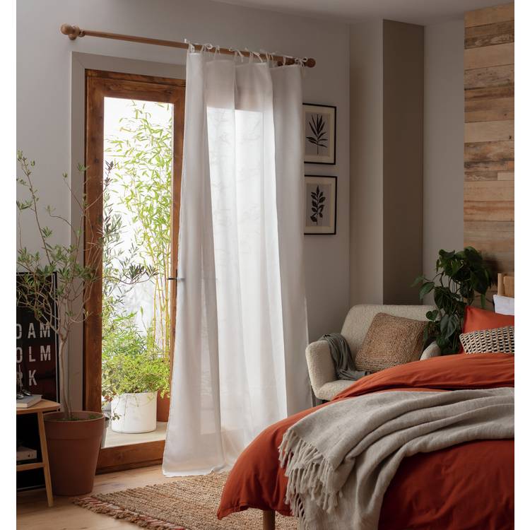 Habitat Plain Voile Curtains Panel - White 0