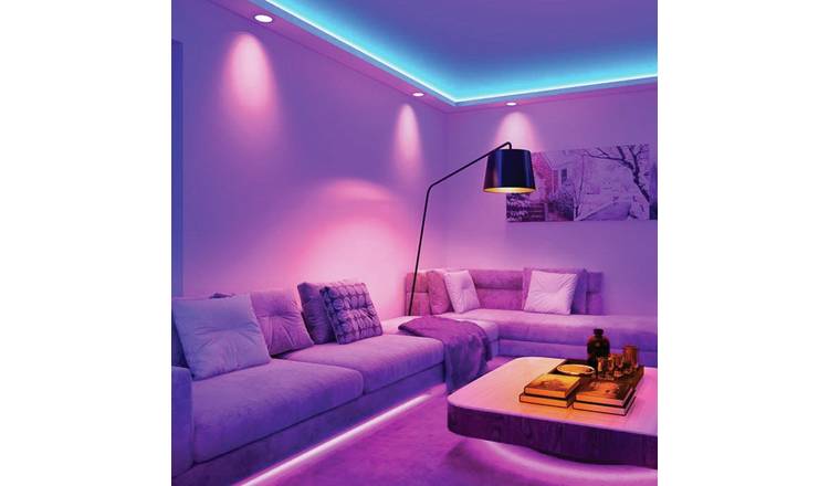 Led strip lights with remote outlet argos