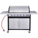 Buy Argos Home Deluxe 6 Burner With Side Burner Gas BBQ