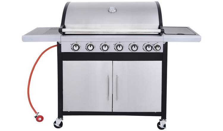 6 burner gas 2025 bbq with side burner