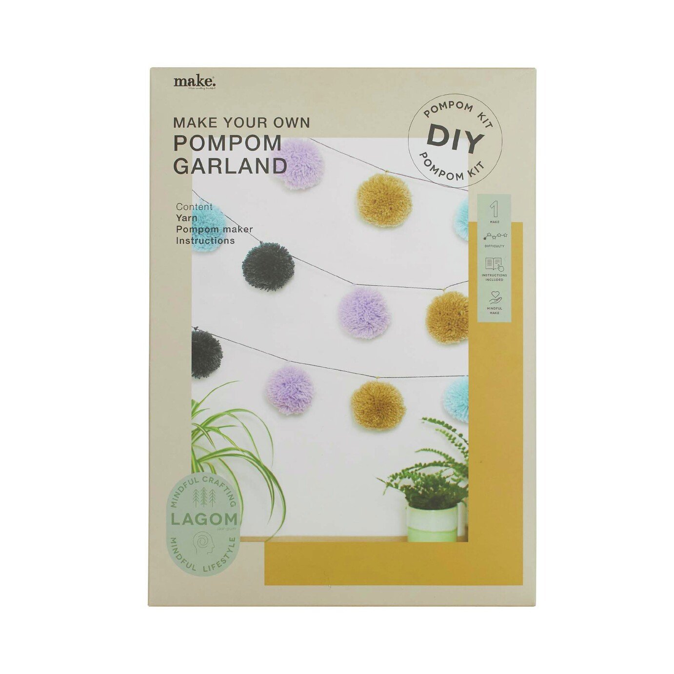 Lagom Pom Pom Garland Making Craft Kit