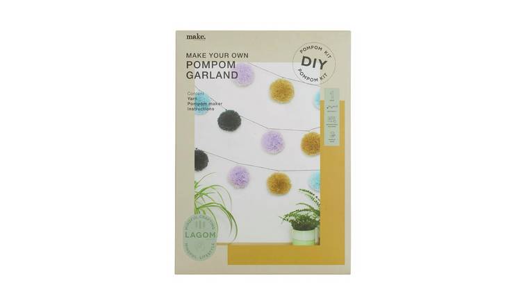 Buy Lagom Pom Pom Garland Making Craft Kit Craft Sets And Accessories Argos