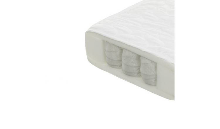 obaby pocket sprung cot bed mattress argos