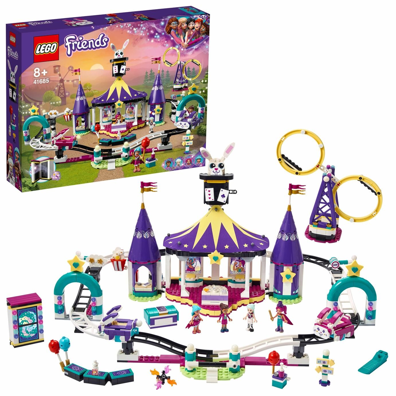 LEGO Friends Magical Funfair Roller Coaster Playset 41685 review