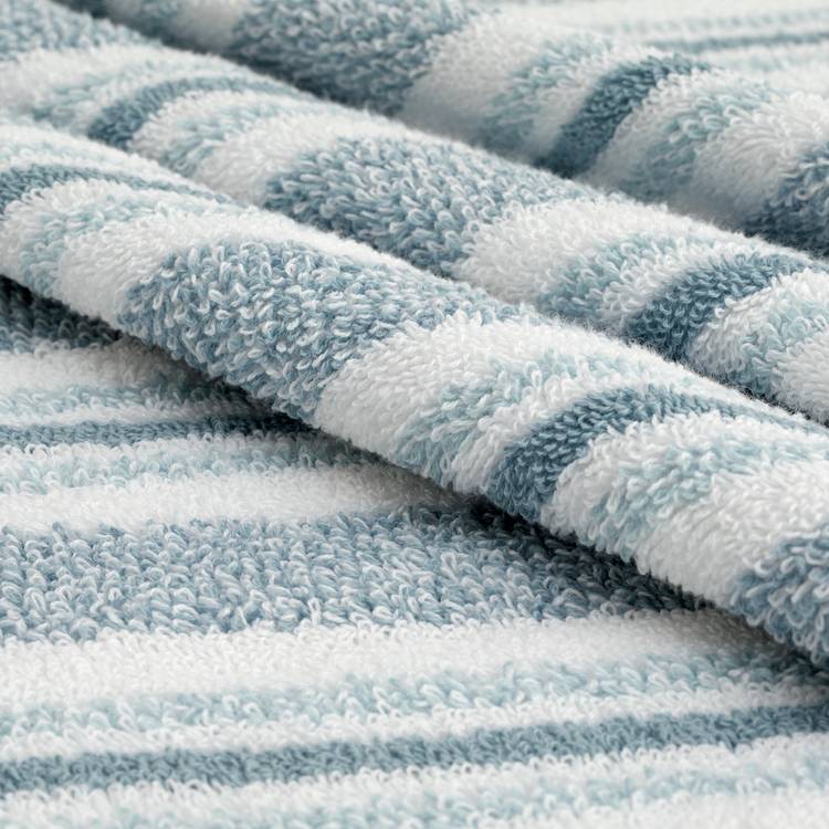 Habitat Coastal Tufted Horizontal Stripe 2 Pack Hand Towel 0