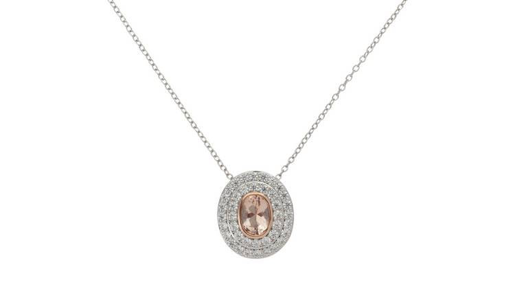 Diamond on sale necklace argos