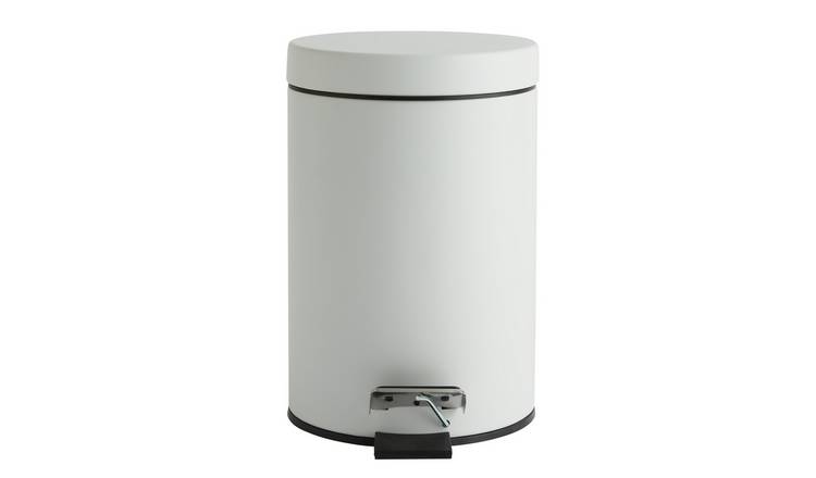 Habitat 3Litre Step Bin - Matt White