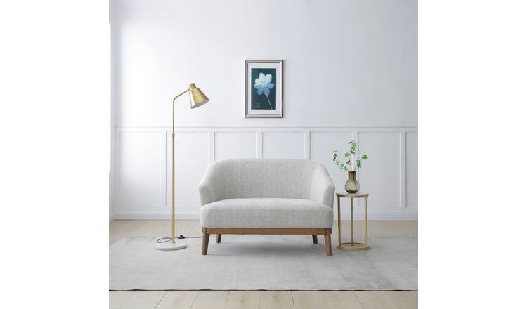 Kyoto Ella Fabric 2 Seater Sofa - White