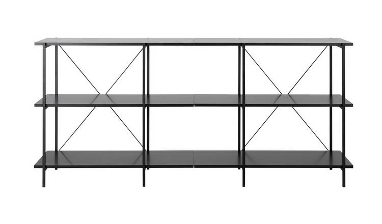 Buy Habitat Huckley Industrial Shelving Unit Black Bookcases and shelving Habitat