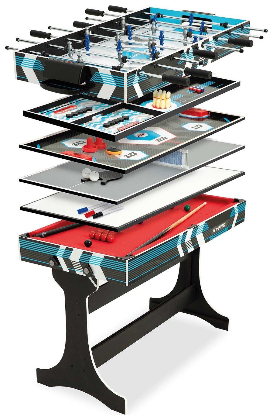 Hy-Pro 12 in 1 Folding Multi Games Table