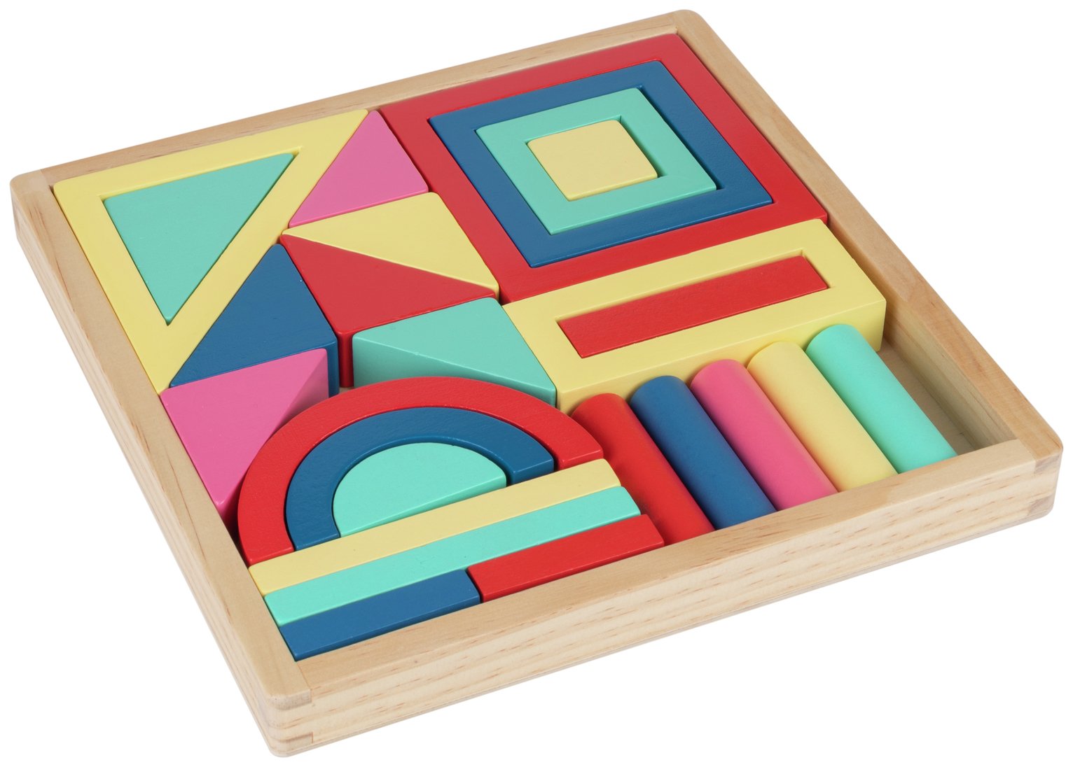 Chad Valley Wooden Building Blocks