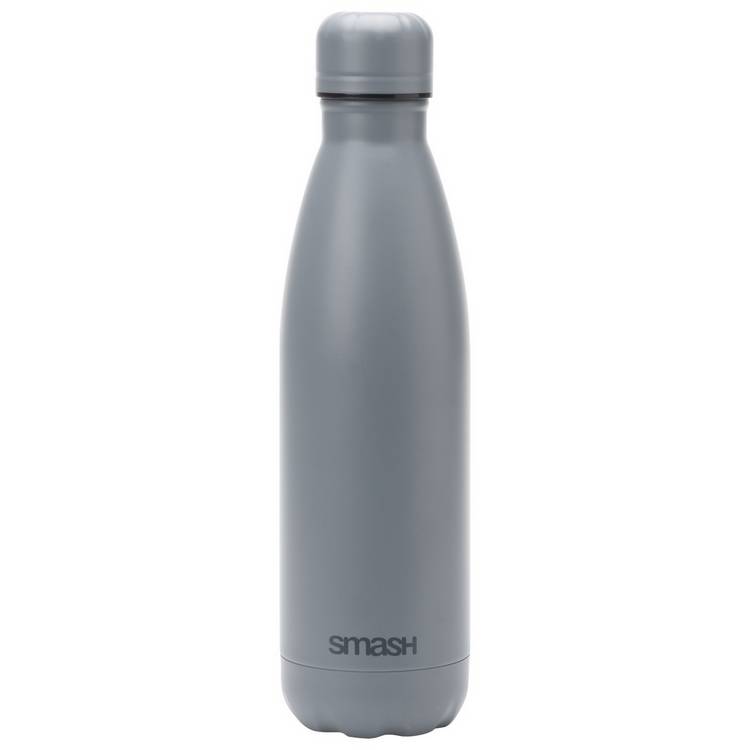 Smash Grey Stainless Steel Bottle - 500ml 0