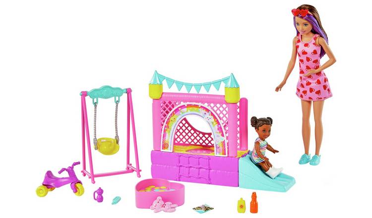 Barbie Skipper Bounce House Playset and Dolls