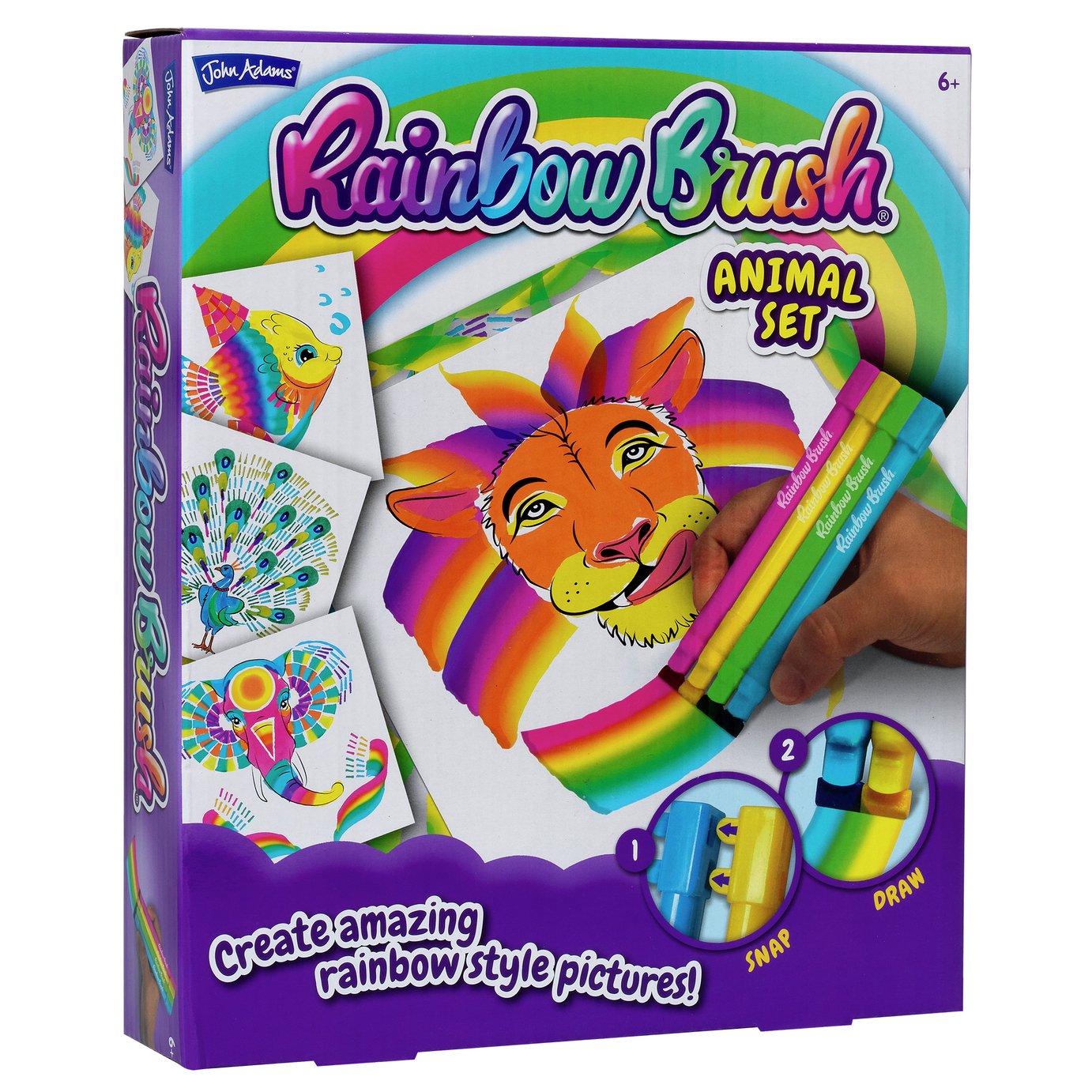 John Adams Rainbow Brush Animal Set