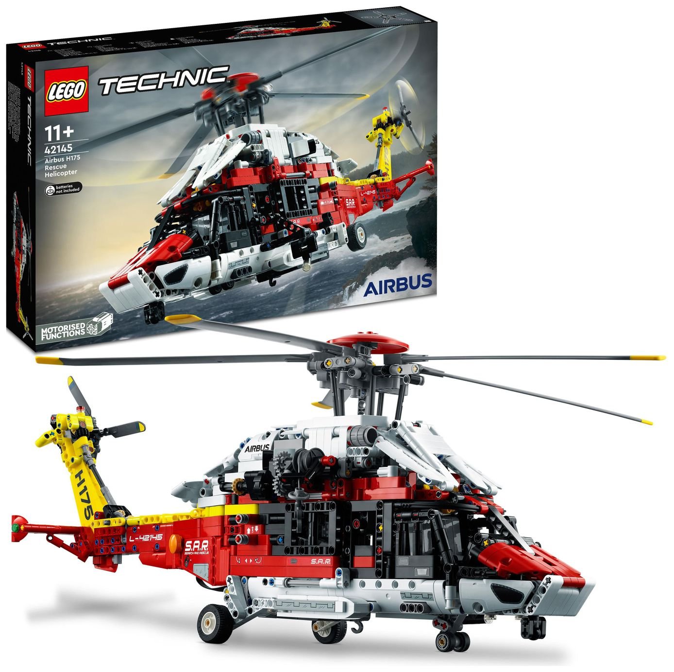 LEGO Technic Airbus H175 Rescue Helicopter Toy Model 42145
