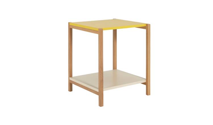 Oak side shop table argos