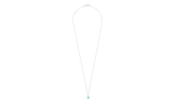 Blue topaz store necklace argos