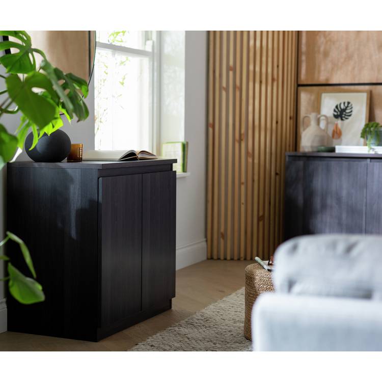 Argos Home Jenson 2 Door Sideboard - Black Brown 0