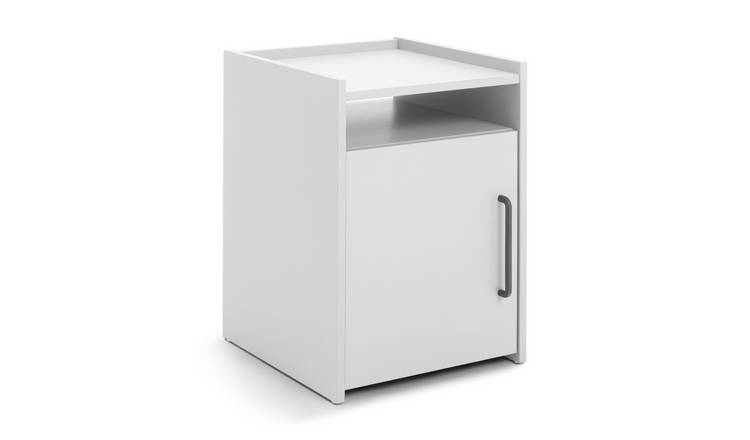 Habitat Oldham 1 Door Bedside Table - White