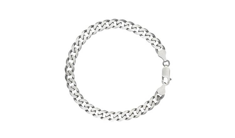 Argos mens silver curb on sale chain