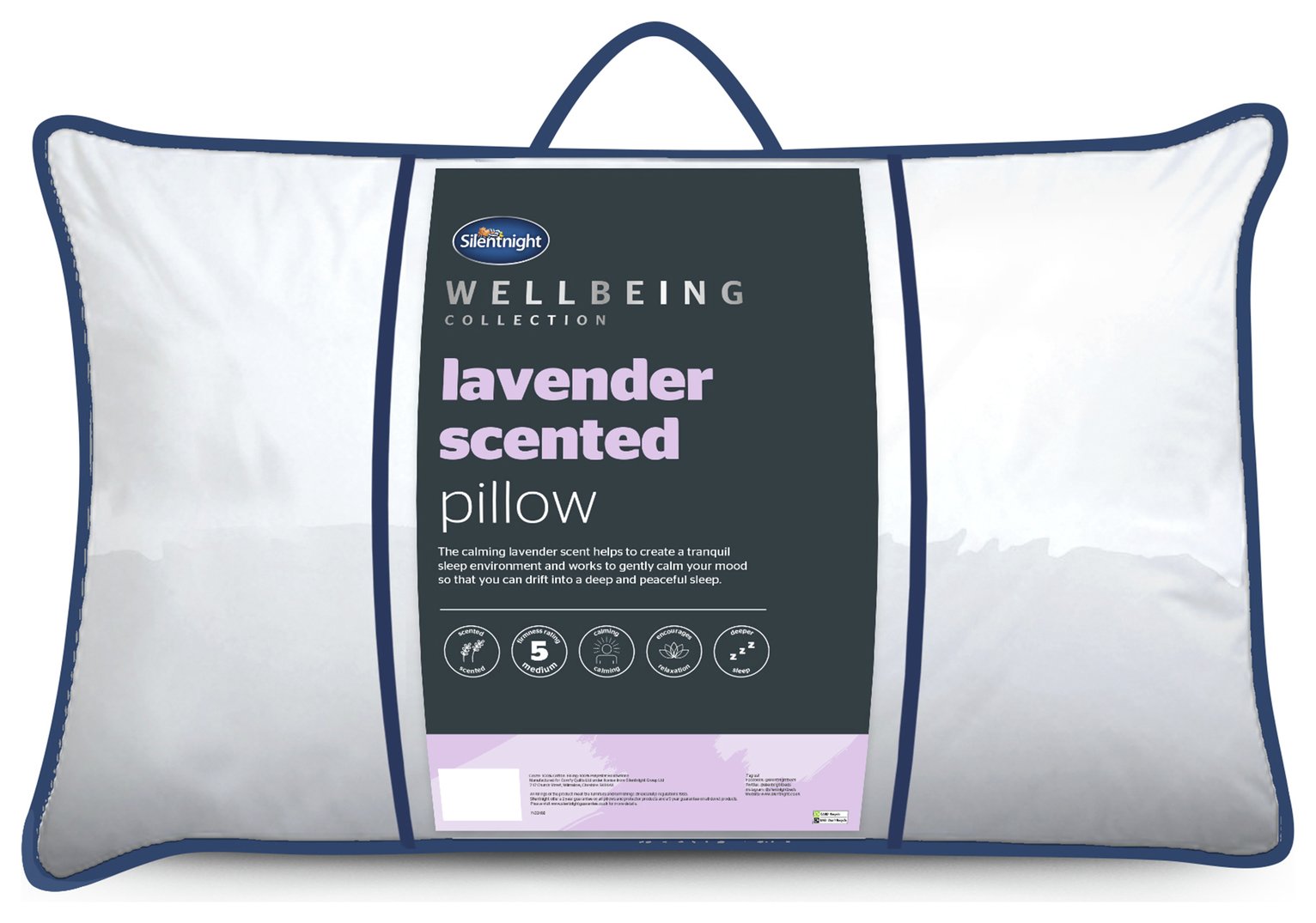 Silentnight Wellbeing Lavender Scented Calming Pillow