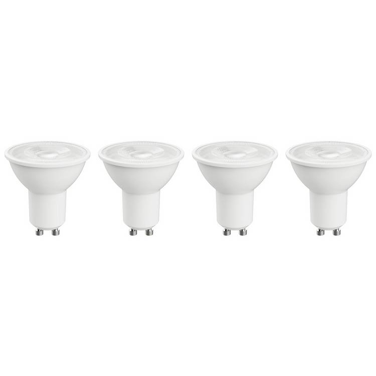 Argos Home 3.4W LED GU10 Light Bulb - 4 Pack 0