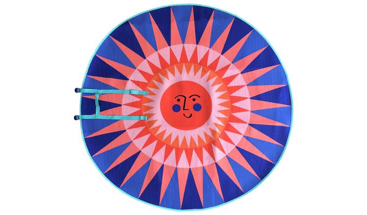 Buy Home Abstract Play Sunshine Round Fleece Picnic Blanket