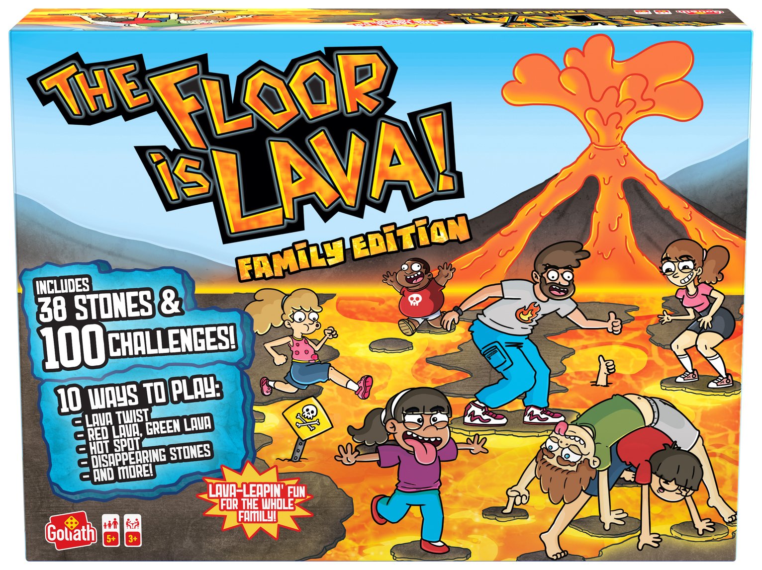 Goliath Games The Floor is Lava Family Edition Board Game