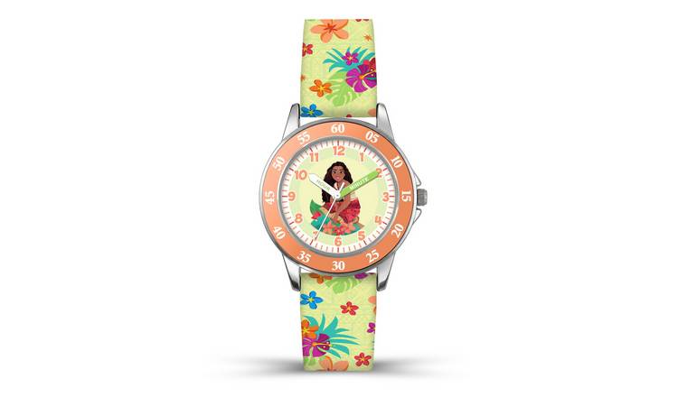 Disney Kids Time Teacher Moana Silicone Strap Watch