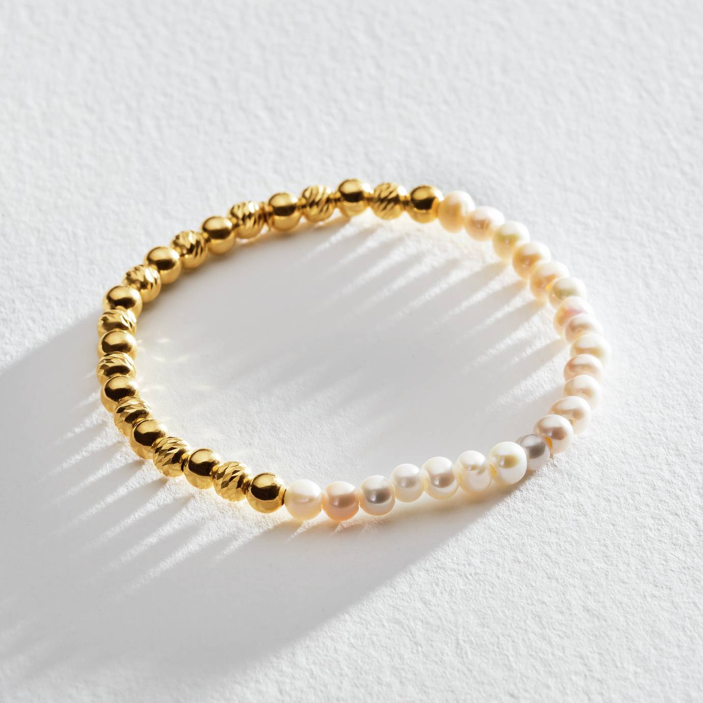 Buy Revere 9ct Gold Plated Freshwater Pearl and Bead Bracelet  Womens 