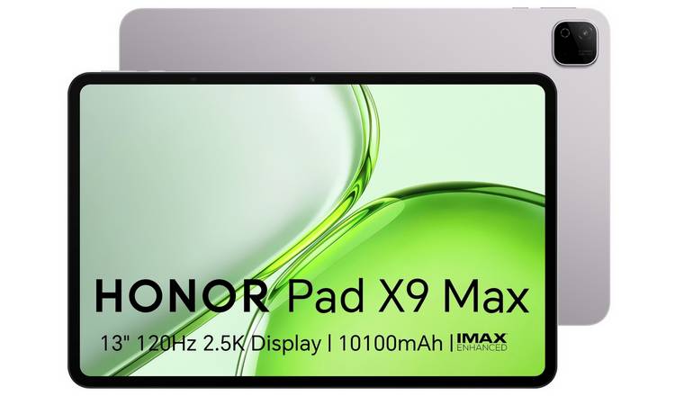 HONOR Pad X9 Max 13 Inch 128GB Wi-Fi Tablet - Grey