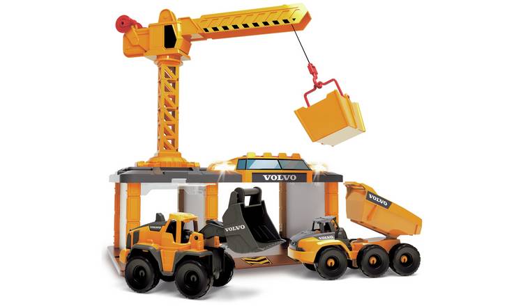 Chad Valley New Childrens Kids Toy Toys Chad Valley Construction 2 in 1 Tow Dump Truck Set 