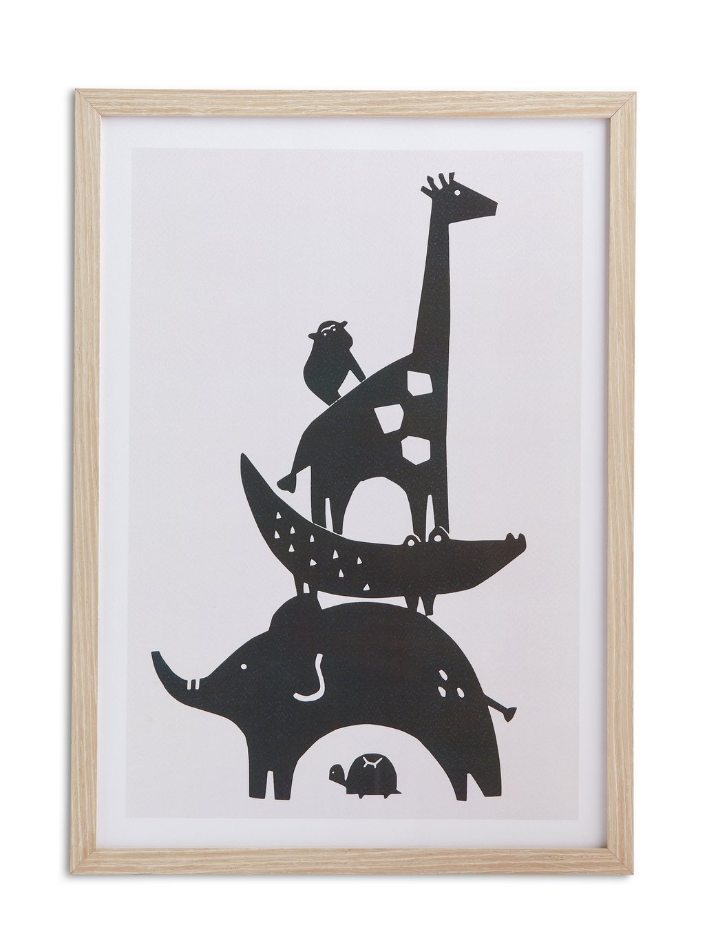 Habitat Nursery Giraffe Framed Wall Print - 31x43cm