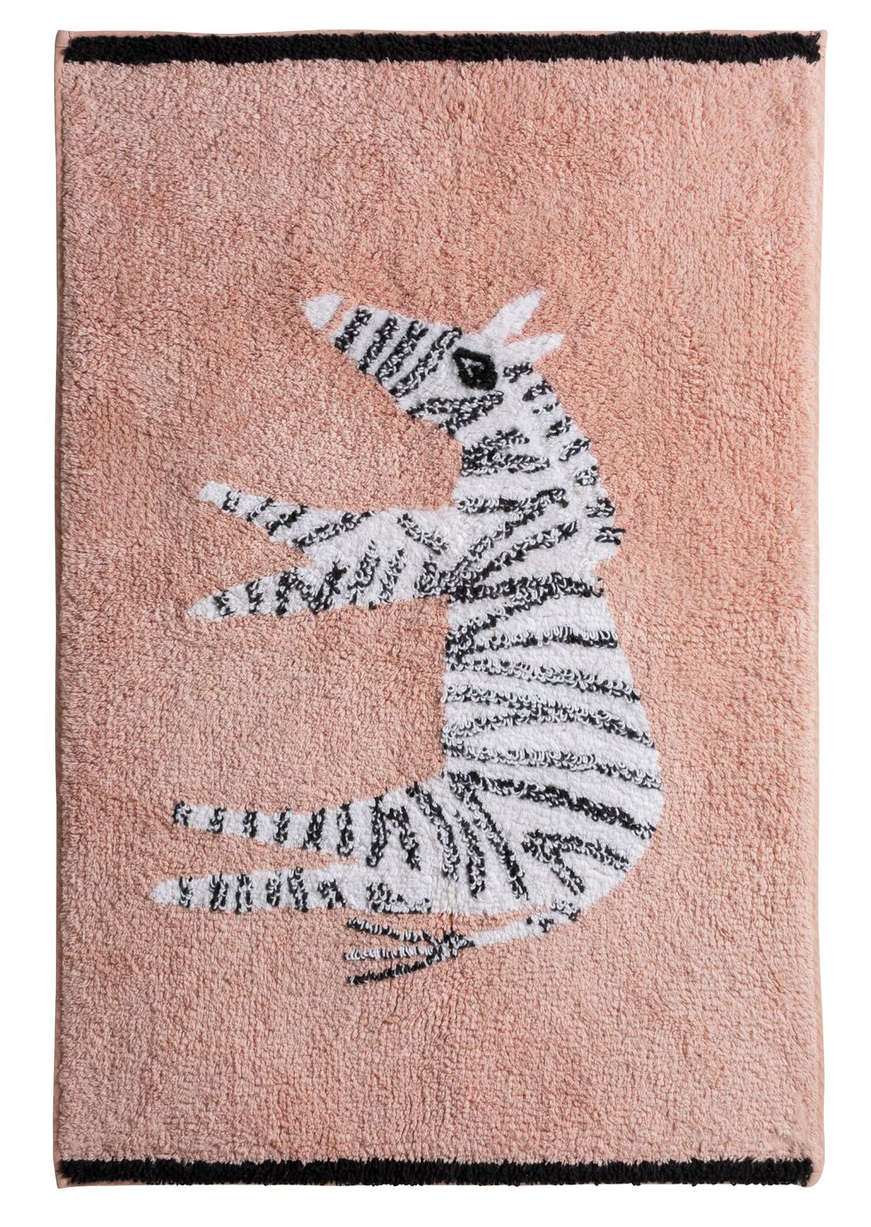 Habitat Zebra Tufted Cotton Bath Mat - Blush