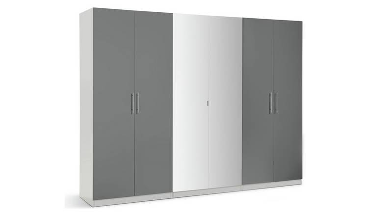 Argos white deals gloss wardrobe