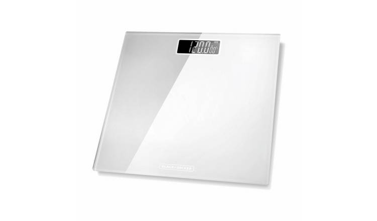 Black + Decker Digital Bathroom Scales - White