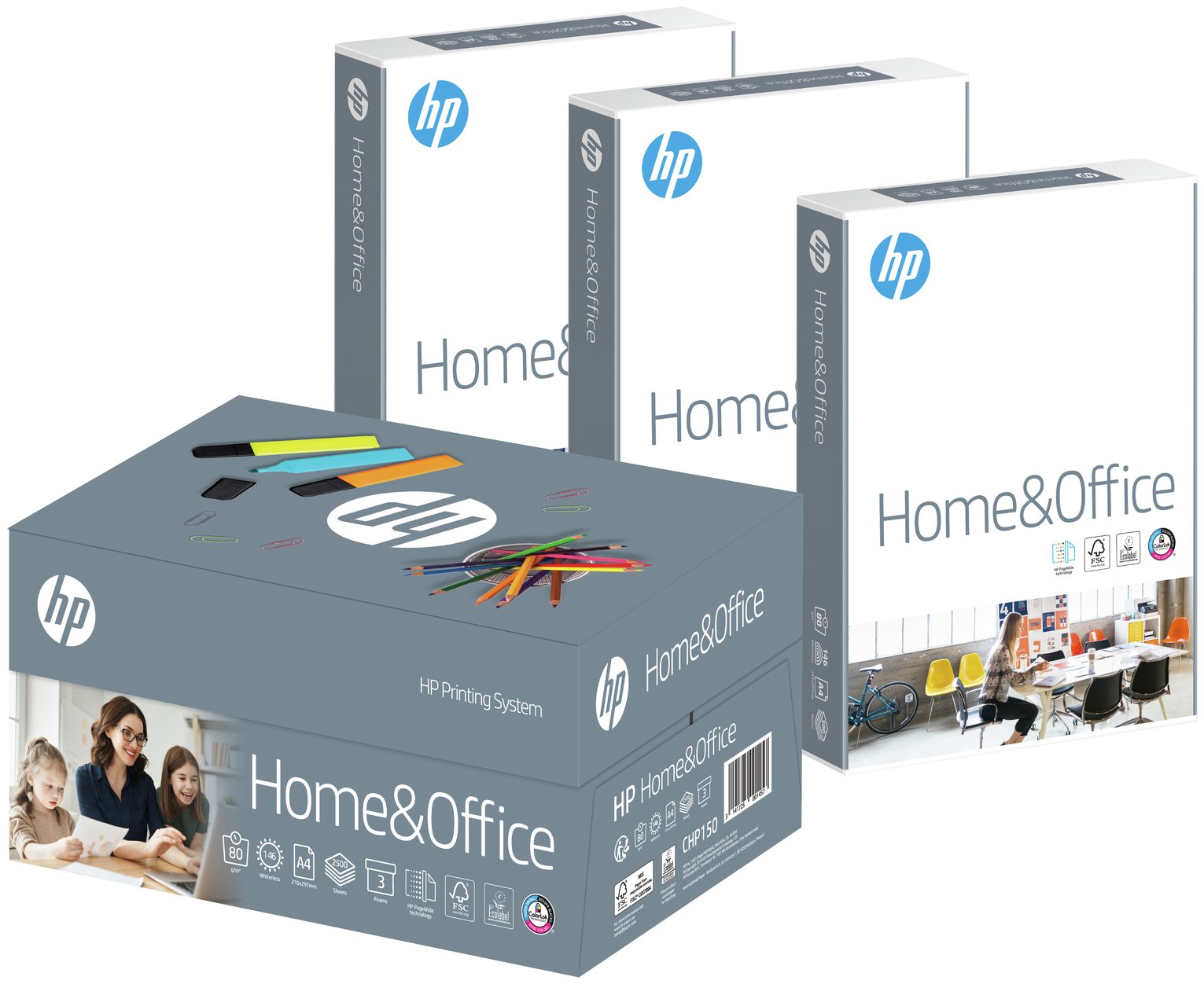 HP Home Office A4 80gsm Printer Paper 500 Sheet – 3 Ream Box