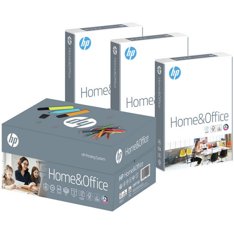HP Home Office A4 80gsm Printer Paper 500 Sheet – 3 Ream Box 0